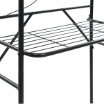 vidaXL Etajeră de toaletă, negru, 60x33x174 cm vidaXL Etajeră de toaletă, negru, 60x33x174 cm