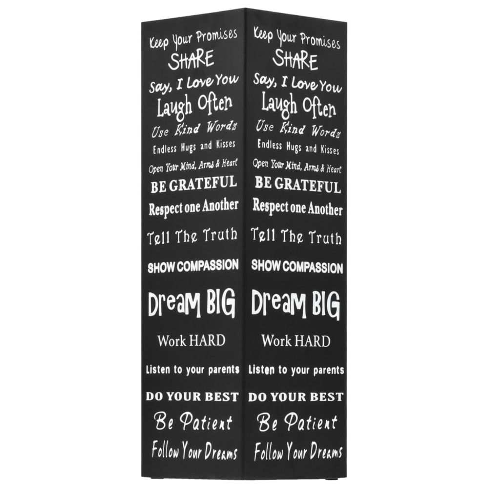 vidaXL Suport de umbrele, cu text, oțel, negru