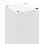 vidaXL Suport de umbrele, alb, oțel, model pietre