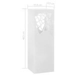 vidaXL Suport de umbrele, alb, oțel, model pietre