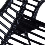 vidaXL Scaune de bucătărie, 4 buc., negru, ratan natural vidaXL Scaune de bucătărie, 4 buc., negru, ratan natural