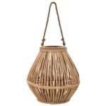 vidaXL Suport de lumânări suspendat tip felinar, natural, răchită vidaXL Suport de lumânări suspendat tip felinar, natural, răchită