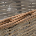 vidaXL Jardinieră de balcon, 2 buc., 40 cm, răchită căptușeală PE