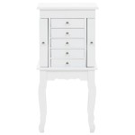 vidaXL Dulap de bijuterii independent, alb