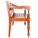 vidaXL Bancă Batavia, maro închis, 98 cm, lemn masiv mahon vidaXL Bancă Batavia, maro închis, 98 cm, lemn masiv mahon