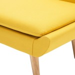 vidaXL Fotoliu, galben, material textil vidaXL Fotoliu, galben, material textil