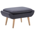 vidaXL Taburet, tapițerie din material textil, 73x43x42 cm, gri închis vidaXL Taburet, tapițerie din material textil, 73x43x42 cm, gri închis