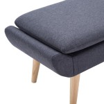 vidaXL Taburet, tapițerie din material textil, 73x43x42 cm, gri închis vidaXL Taburet, tapițerie din material textil, 73x43x42 cm, gri închis