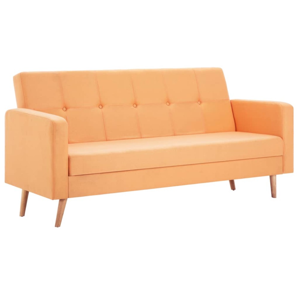 vidaXL Canapea, portocaliu, material textil
