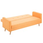 vidaXL Canapea, portocaliu, material textil