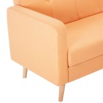 vidaXL Canapea, portocaliu, material textil