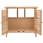 vidaXL Dulap de chiuvetă, lemn masiv de nuc, 66 x 29 x 61 cm vidaXL Dulap de chiuvetă, lemn masiv de nuc, 66 x 29 x 61 cm