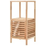 vidaXL Dulap depozitare baie, 39,5x35,5x86 cm, lemn de nuc masiv