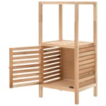 vidaXL Dulap depozitare baie, 39,5x35,5x86 cm, lemn de nuc masiv