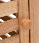 vidaXL Dulap depozitare baie, 39,5x35,5x86 cm, lemn de nuc masiv
