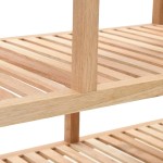 vidaXL Raft de baie, 100 x 40 x 65 cm, lemn de nuc masiv