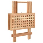 vidaXL Masă laterală pliabilă, 50x50x49 cm, lemn masiv de nuc vidaXL Masă laterală pliabilă, 50x50x49 cm, lemn masiv de nuc