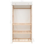 vidaXL Dulap de haine cu 3 rafturi, 79 x 40 x 170 cm vidaXL Dulap de haine cu 3 rafturi, 79 x 40 x 170 cm