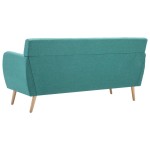 vidaXL Canapea 3 locuri, tapițerie textilă, 172x70x82 cm, verde