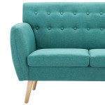 vidaXL Canapea 3 locuri, tapițerie textilă, 172x70x82 cm, verde