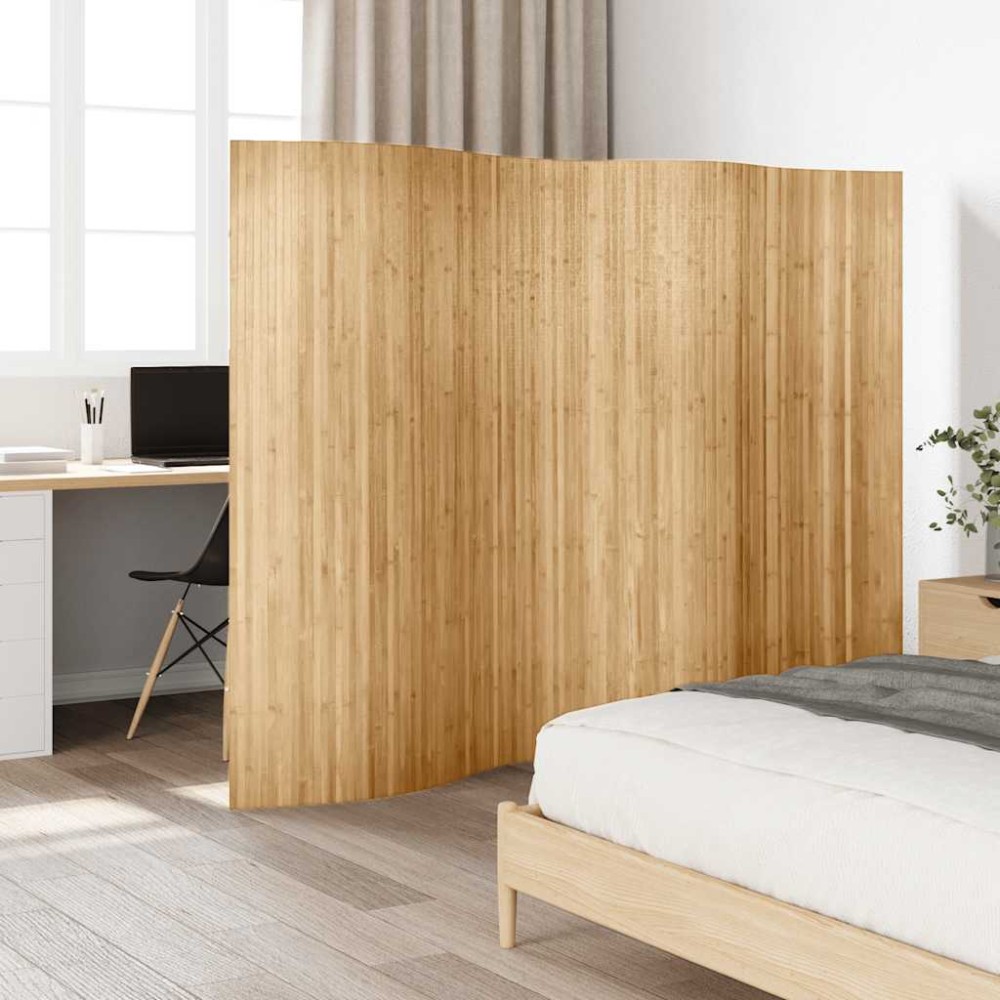 vidaXL Paravan de cameră, natural, 250 x 165 cm, bambus