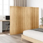 vidaXL Paravan de cameră, natural, 250 x 165 cm, bambus vidaXL Paravan de cameră, natural, 250 x 165 cm, bambus