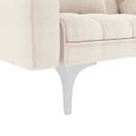 vidaXL Canapea extensibilă, crem, material textil vidaXL Canapea extensibilă, crem, material textil