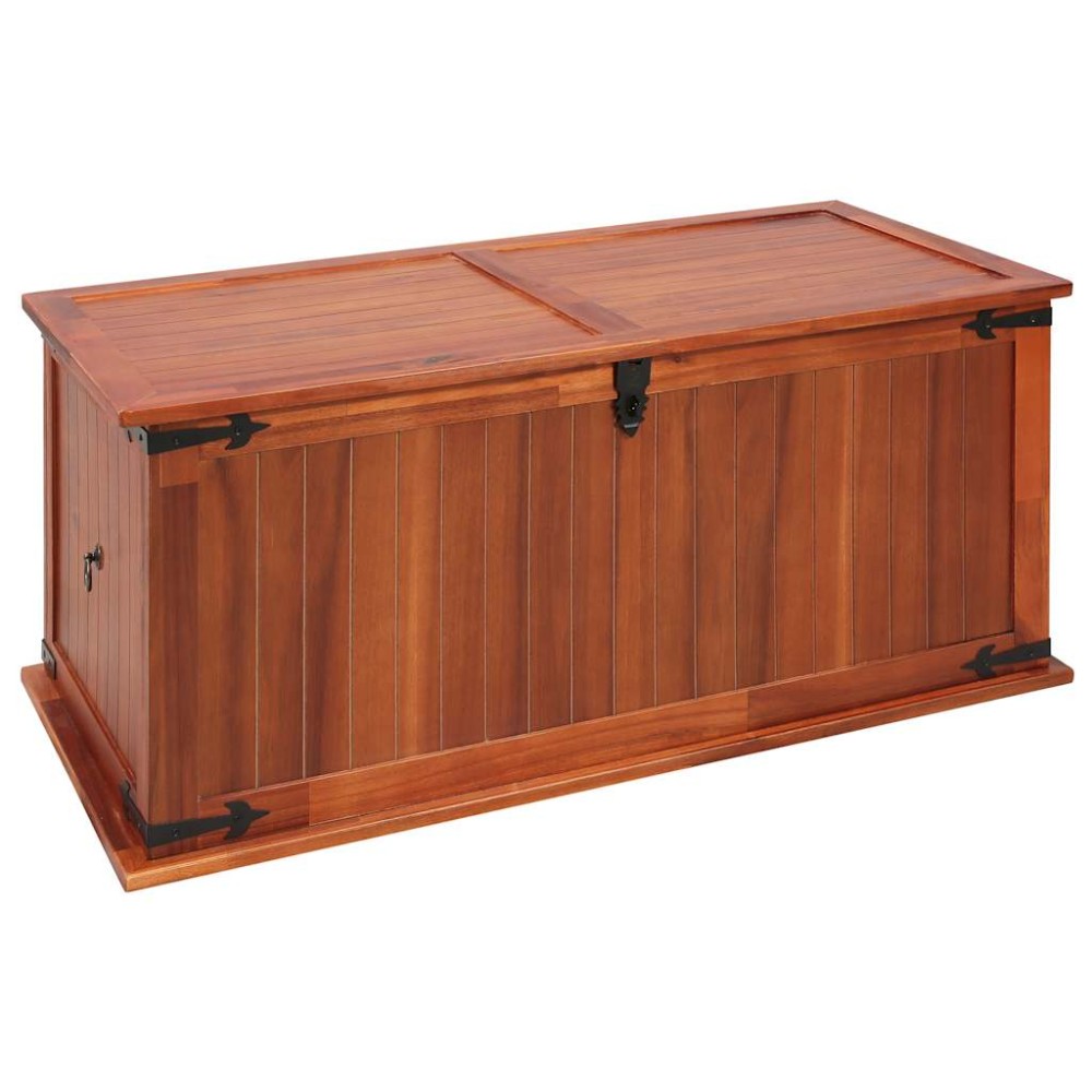 vidaXL Cufăr de depozitare, 79x34x32 cm, lemn masiv de acacia