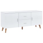 vidaXL Servantă, alb, 160x40x70 cm, MDF