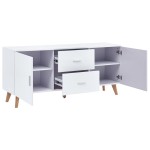 vidaXL Servantă, alb, 160x40x70 cm, MDF