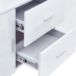 vidaXL Servantă, alb, 160x40x70 cm, MDF