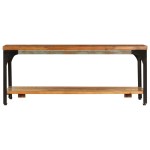 vidaXL Măsuță de cafea cu raft, 100 x 60 x 35 cm, lemn masiv reciclat vidaXL Măsuță de cafea cu raft, 100 x 60 x 35 cm, lemn masiv reciclat