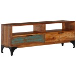 vidaXL Comodă TV, 118 x 35 x 45 cm, lemn masiv reciclat vidaXL Comodă TV, 118 x 35 x 45 cm, lemn masiv reciclat