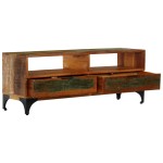 vidaXL Comodă TV, 118 x 35 x 45 cm, lemn masiv reciclat vidaXL Comodă TV, 118 x 35 x 45 cm, lemn masiv reciclat