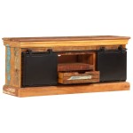 vidaXL Comodă TV, 110 x 30 x 45 cm, lemn masiv reciclat