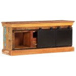 vidaXL Comodă TV, 110 x 30 x 45 cm, lemn masiv reciclat