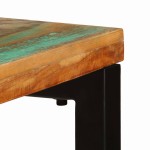 vidaXL Masă consolă, 120x35x76 cm, lemn masiv reciclat și oțel vidaXL Masă consolă, 120x35x76 cm, lemn masiv reciclat și oțel