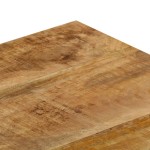 vidaXL Măsuță de cafea, 100x50x35 cm, lemn masiv de mango și oțel vidaXL Măsuță de cafea, 100x50x35 cm, lemn masiv de mango și oțel