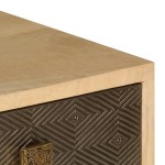 vidaXL Comodă TV, 120 x 30 x 40 cm, lemn masiv de mango