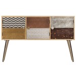 vidaXL Dulap, 120 x 30 x 75 cm, lemn masiv de mango