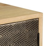 vidaXL Dulap, 120 x 30 x 75 cm, lemn masiv de mango