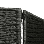 vidaXL Paravan cameră cu 5 panouri, negru, 193x160 cm, zambilă de apă vidaXL Paravan cameră cu 5 panouri, negru, 193x160 cm, zambilă de apă