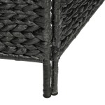 vidaXL Paravan cameră cu 5 panouri, negru, 193x160 cm, zambilă de apă vidaXL Paravan cameră cu 5 panouri, negru, 193x160 cm, zambilă de apă