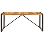 vidaXL Masă de bucătărie, 180 x 90 x 75 cm, lemn masiv de mango vidaXL Masă de bucătărie, 180 x 90 x 75 cm, lemn masiv de mango