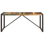 vidaXL Masă de bucătărie, 180 x 90 x 75 cm, lemn masiv reciclat vidaXL Masă de bucătărie, 180 x 90 x 75 cm, lemn masiv reciclat