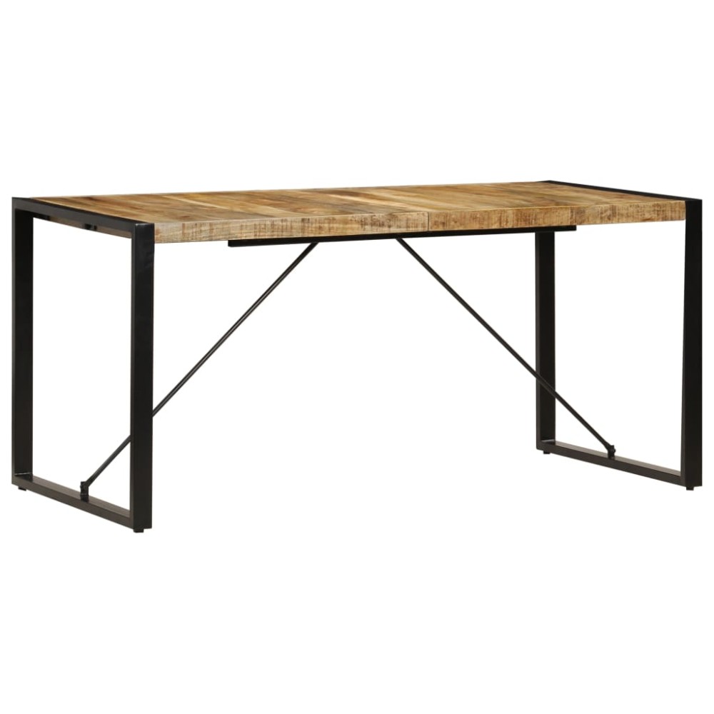vidaXL Masă de bucătărie, 160x80x75 cm, lemn masiv de mango