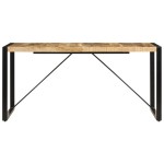 vidaXL Masă de bucătărie, 160x80x75 cm, lemn masiv de mango vidaXL Masă de bucătărie, 160x80x75 cm, lemn masiv de mango