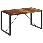 vidaXL Masă de bucătărie, 140 x 70 x 75 cm, lemn masiv reciclat vidaXL Masă de bucătărie, 140 x 70 x 75 cm, lemn masiv reciclat