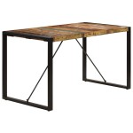 vidaXL Masă de bucătărie, 140 x 70 x 75 cm, lemn masiv reciclat vidaXL Masă de bucătărie, 140 x 70 x 75 cm, lemn masiv reciclat