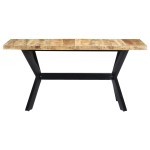 vidaXL Masă de bucătărie, 160x80x75cm, lemn masiv de mango nefinisat vidaXL Masă de bucătărie, 160x80x75cm, lemn masiv de mango nefinisat